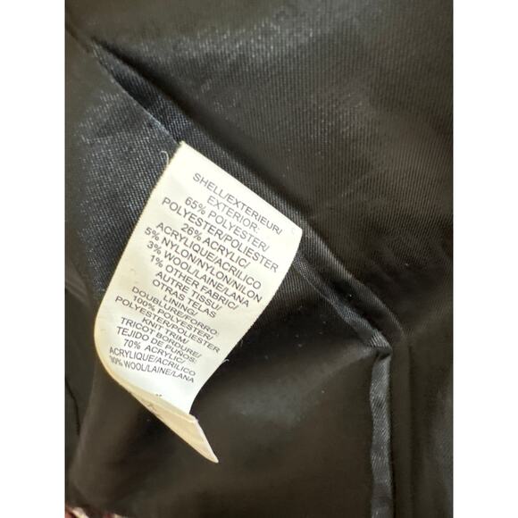 Lucky Brand Women’s  Plaid Wool Blend Zip Jacket - Size Medium - Picture 5 of 11